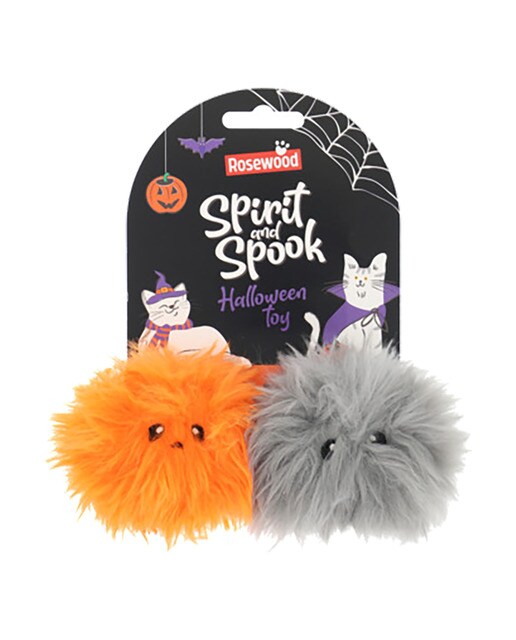 Rosewood - Juguete Halloween Creepy Pompón Duo para gatos Rosewood
