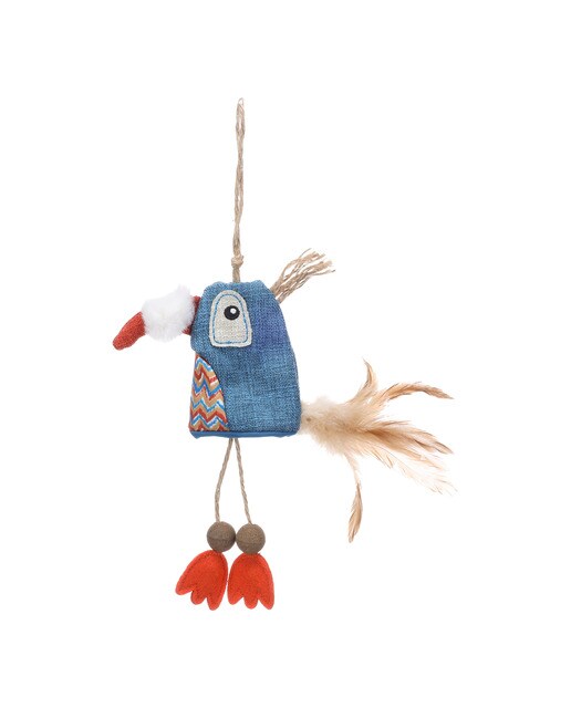 Juguete Flamingo para gatos Robla pájaro multicolor Azul-2
