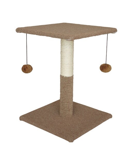 Rascador Fred & Rita para gatos sisal con plataforma elevada