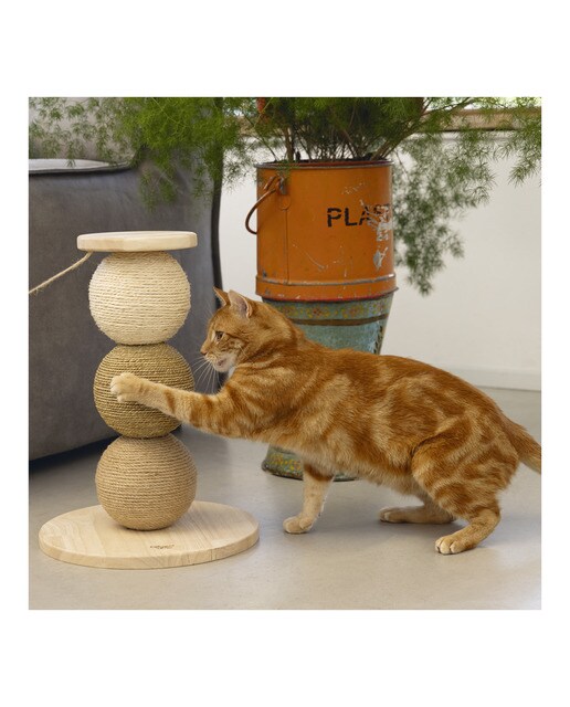 Rascador Designed by Lotte para gatos globos Elio Beige-2