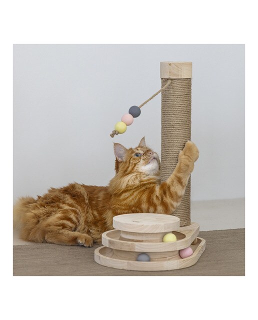 Rascador Designed by Lotte para gatos poste Inez Beige-2