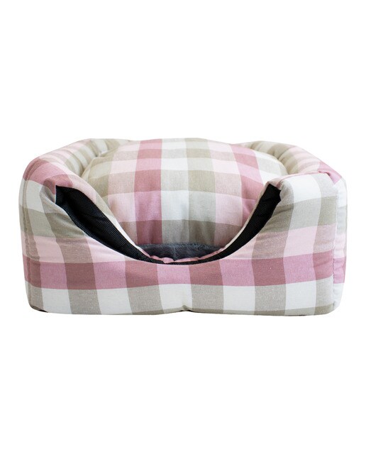 Cubo Yagu para gatos y perros pequeños cuadros Malva-3