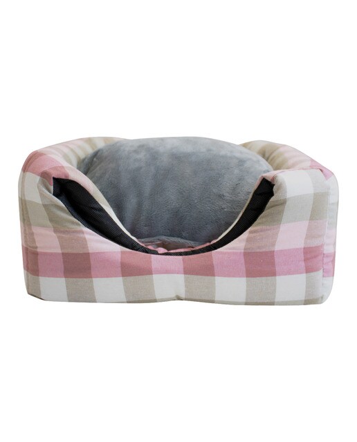 Cubo Yagu para gatos y perros pequeños cuadros Malva-4