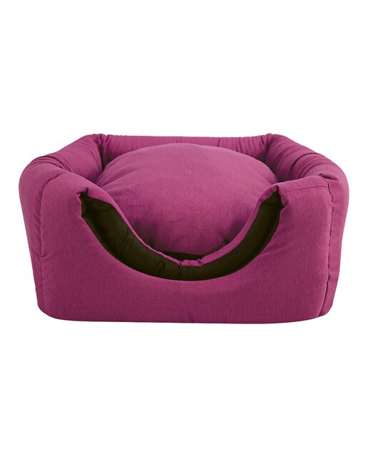 Cubo Yagu para gatos y perros pequeños color liso Fucsia-2