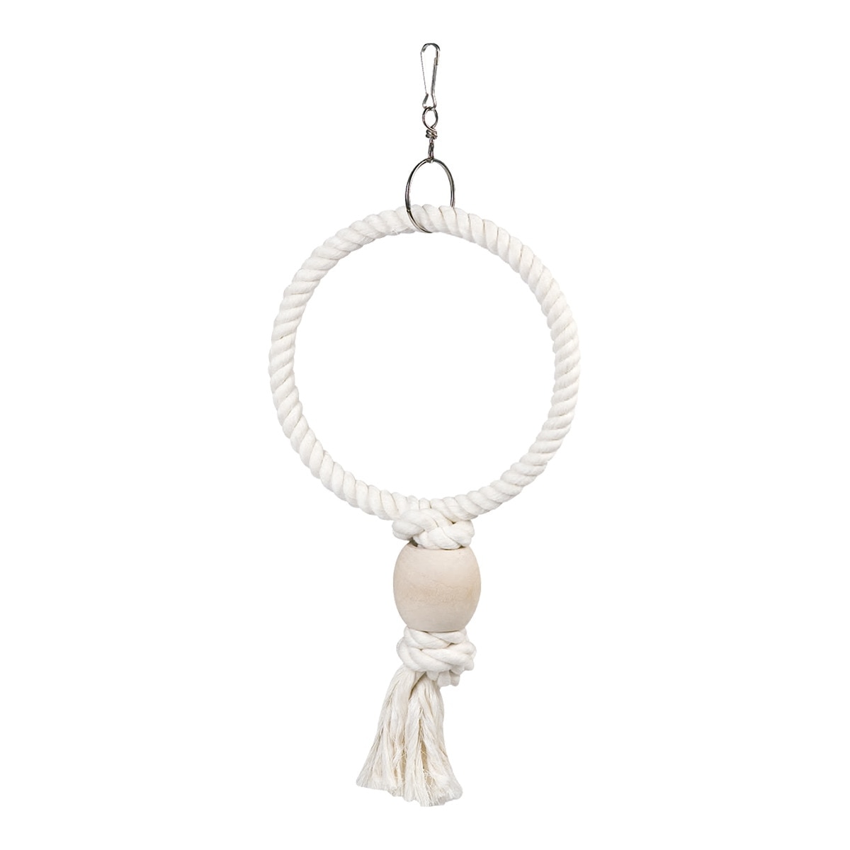 Flamingo - Juguete Flamingo para pájaros anillo algodón.