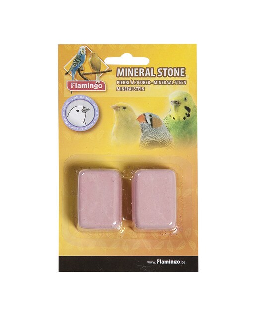 Karlie - Piedra mineral Karlie para pájaros Flamingo 2 uds