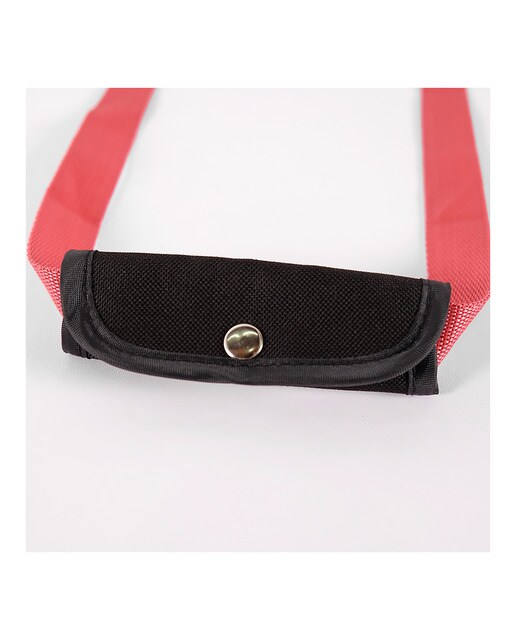 Imagen 6 de Bolso transportín Ibiyaya para perros y gatos plegable Negro / Rojo