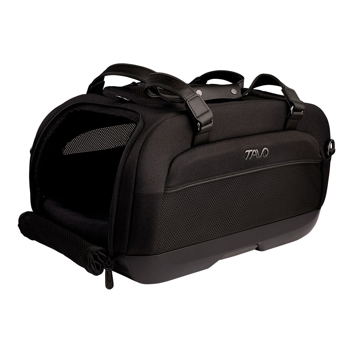 Imagen 4 de Transportín para coche con sistema de protección para perros y gatos Tavo Pets Dupree II Negro