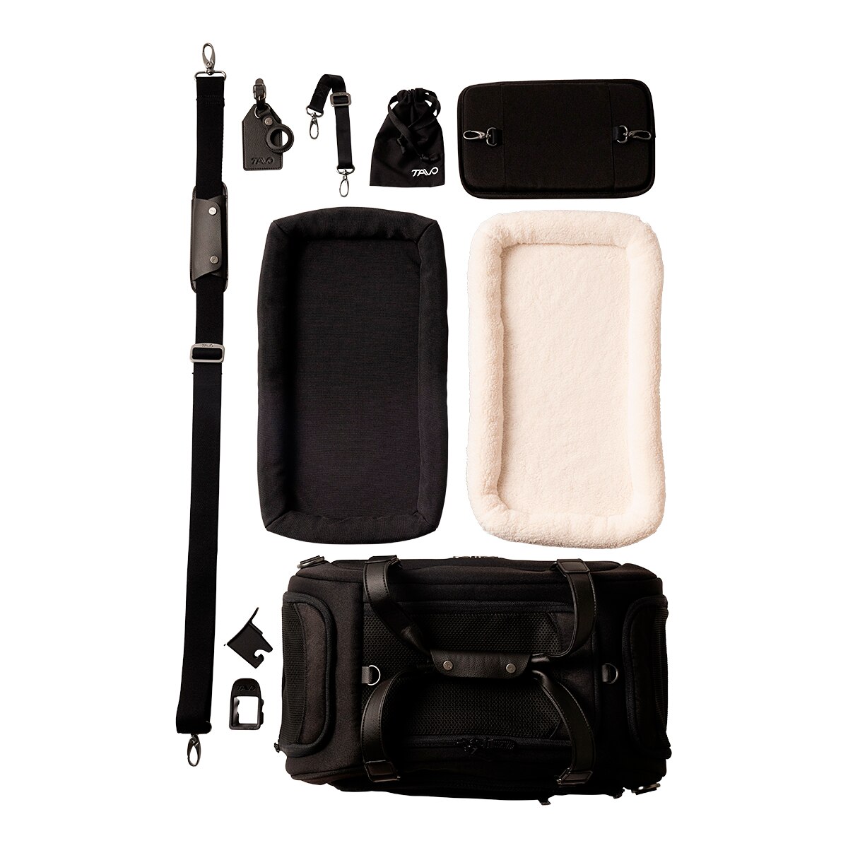 Imagen 5 de Transportín para coche con sistema de protección para perros y gatos Tavo Pets Dupree II Negro