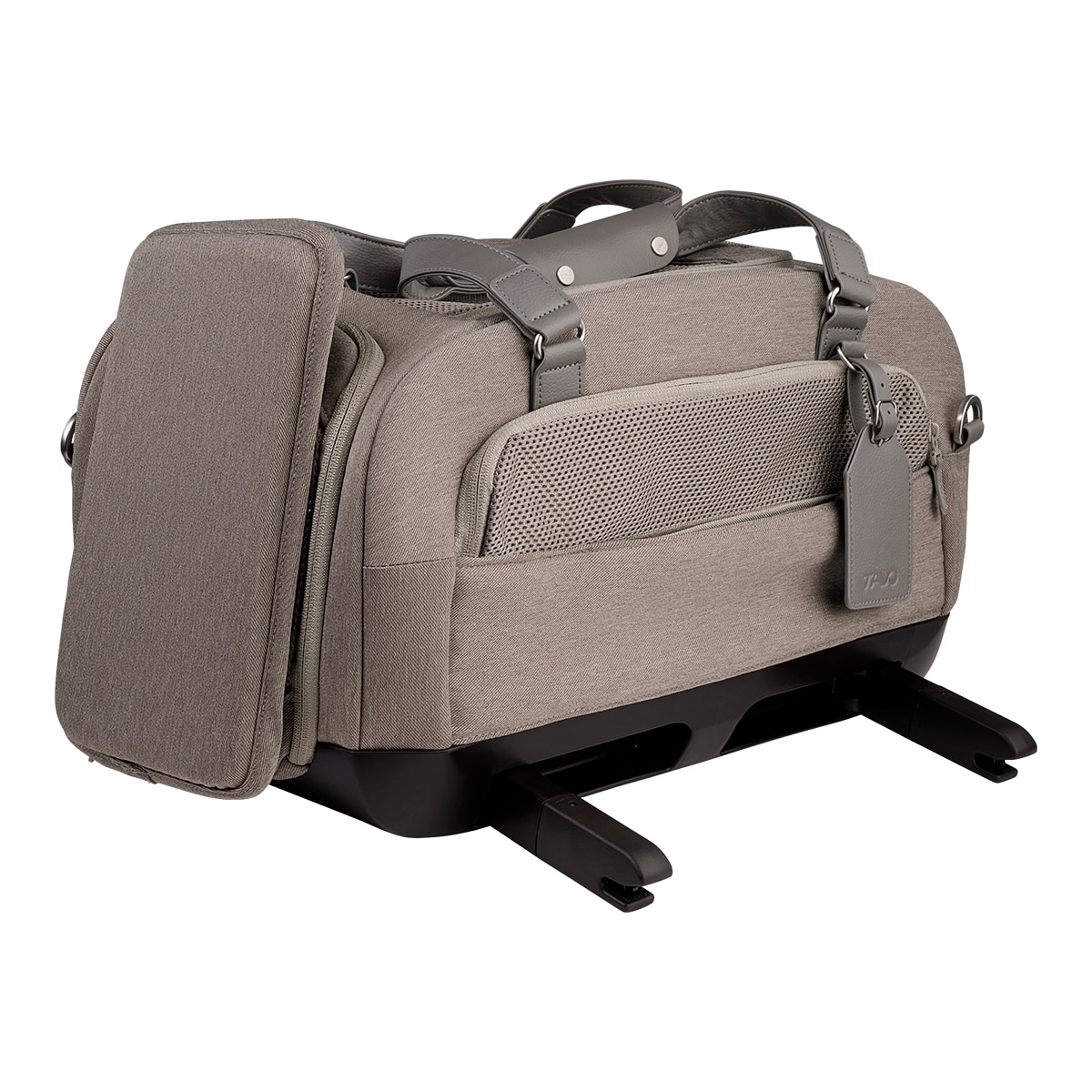 Imagen 4 de Transportín para coche con sistema de protección para perros y gatos Tavo Pets Dupree II Gris