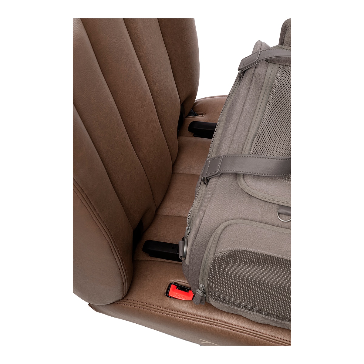 Imagen 7 de Transportín para coche con sistema de protección para perros y gatos Tavo Pets Dupree II Gris