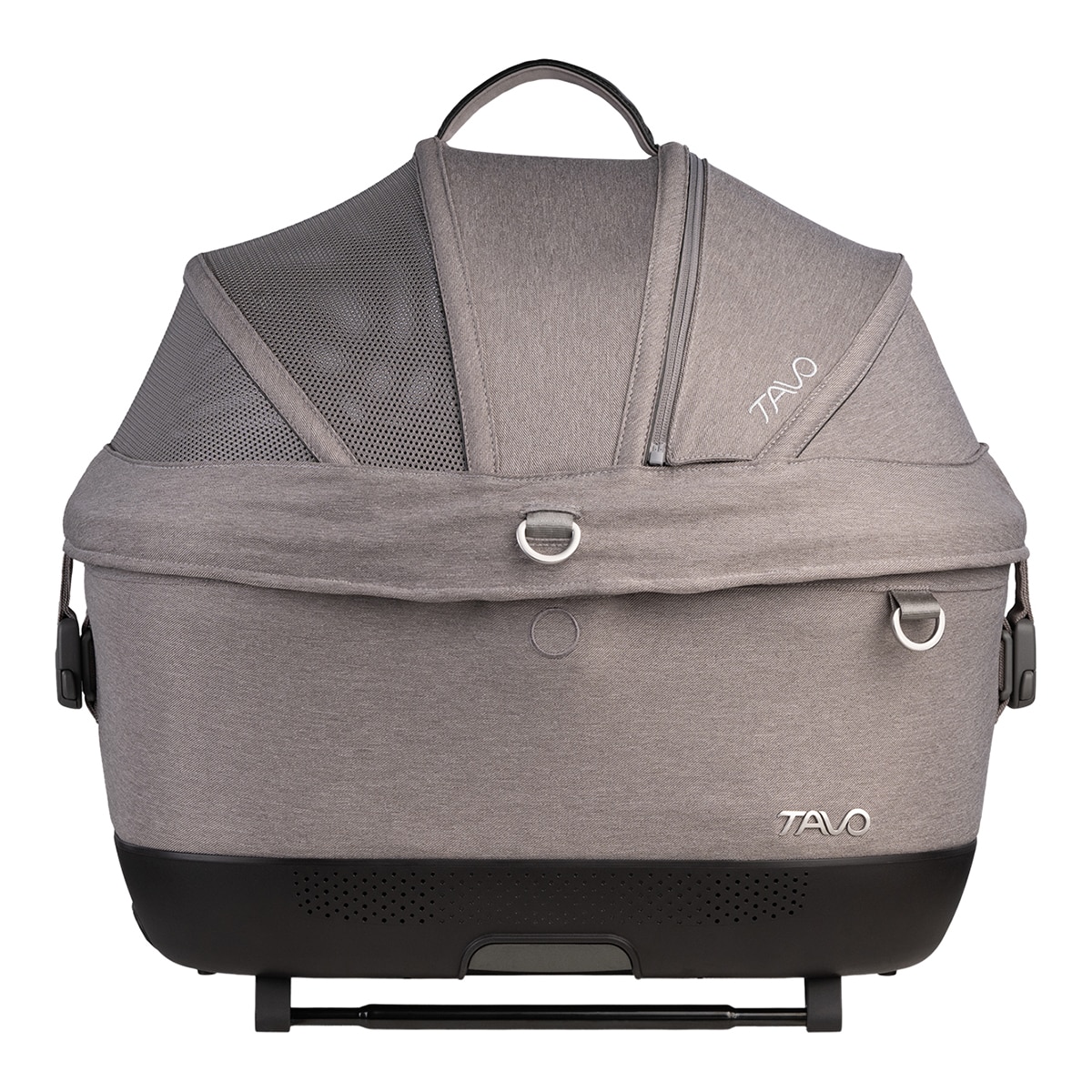 Imagen 3 de Transportín con sistema de protección para perros y gatos Tavo Pets Maeve Iso Gris