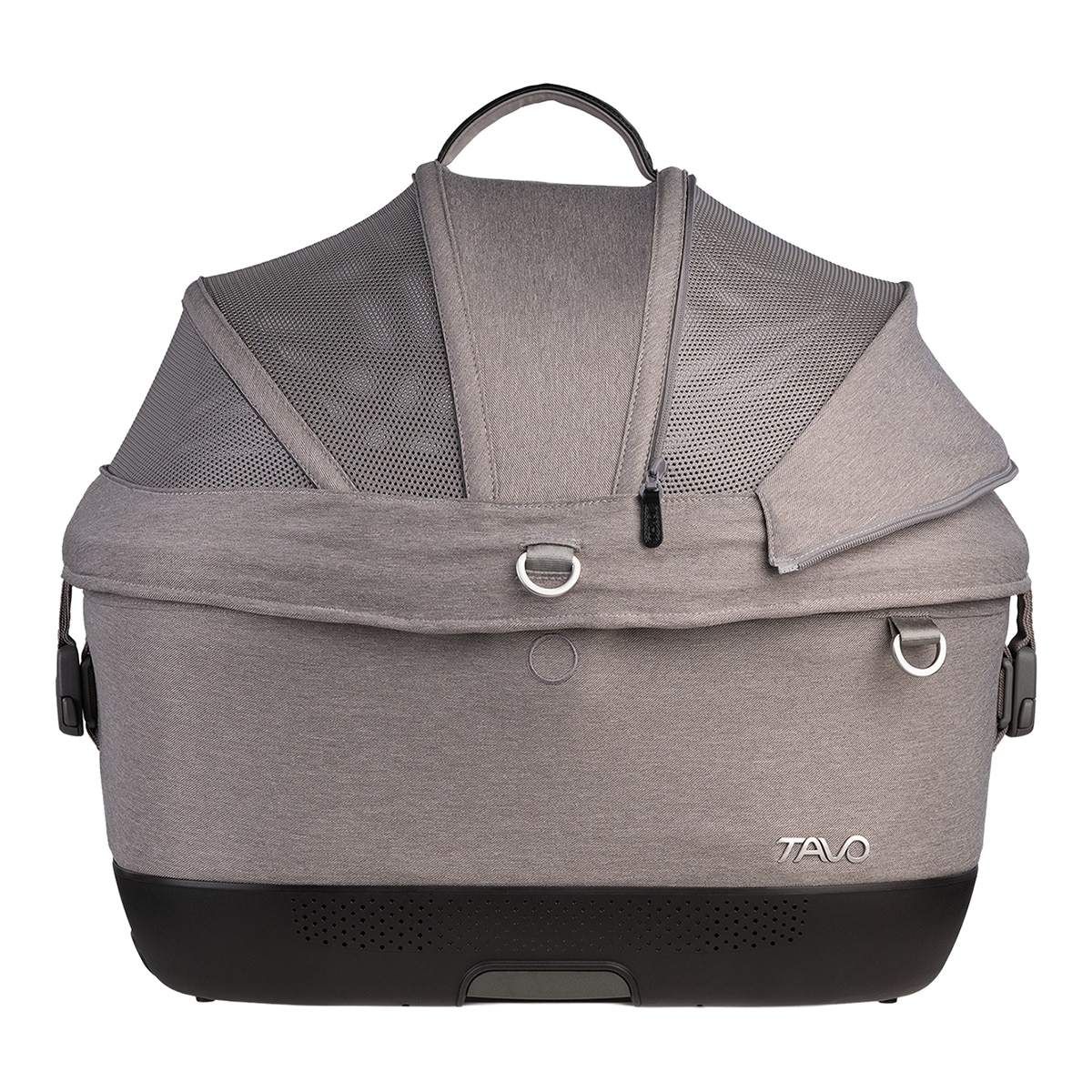Imagen 4 de Transportín con sistema de protección para perros y gatos Tavo Pets Maeve Iso Gris