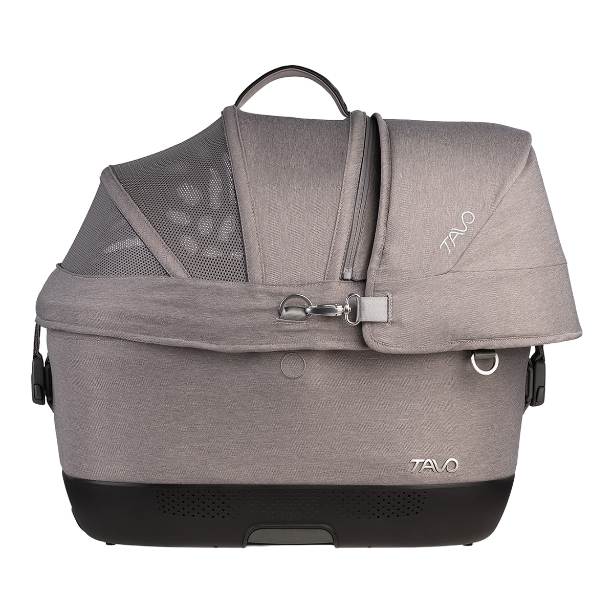 Imagen 5 de Transportín con sistema de protección para perros y gatos Tavo Pets Maeve Iso Gris