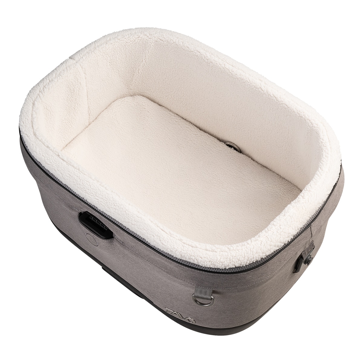 Imagen 6 de Transportín con sistema de protección para perros y gatos Tavo Pets Maeve Iso Gris