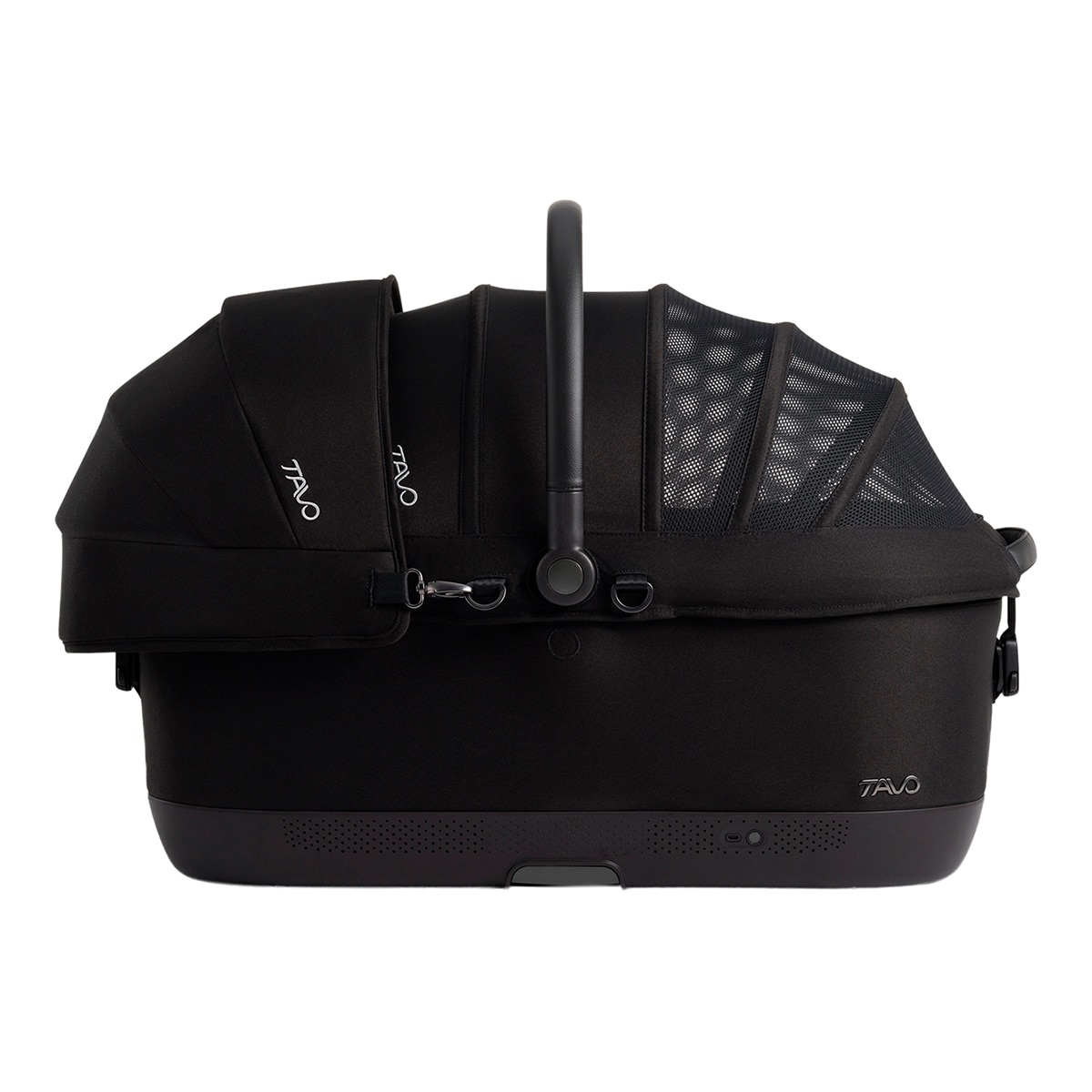 Transportín con sistema de protección para perros y gatos Tavo Pets Maeve Iso Negro-3