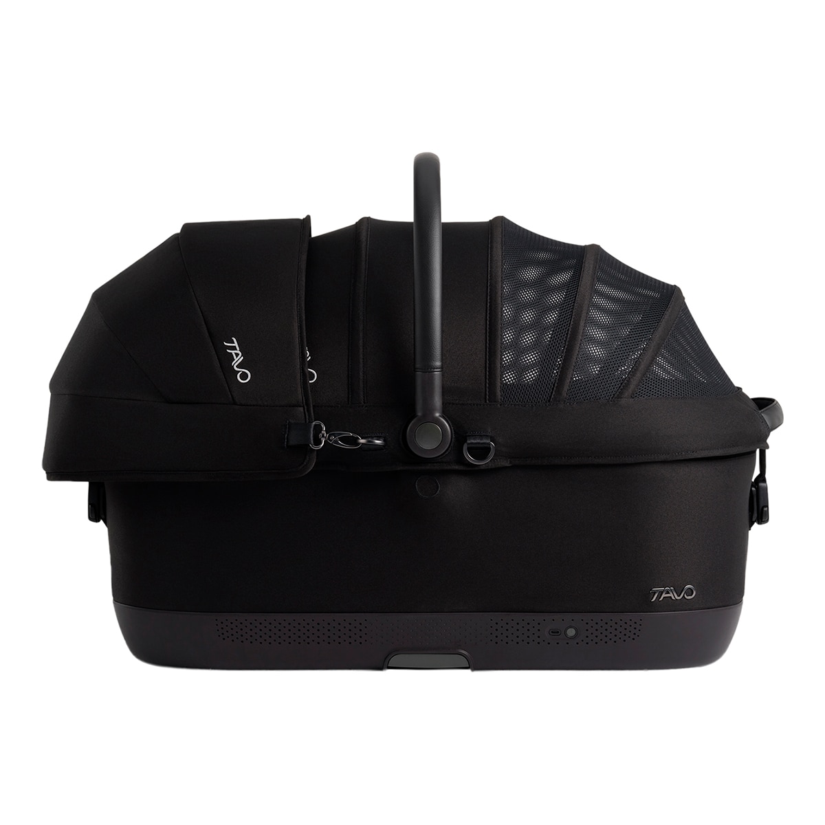Transportín con sistema de protección para perros y gatos Tavo Pets Maeve Iso7x-r Wind Onyx Negro-3