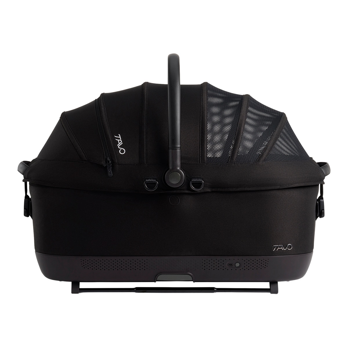 Transportín con sistema de protección para perros y gatos Tavo Pets Maeve Iso7x-r Wind Onyx Negro-4