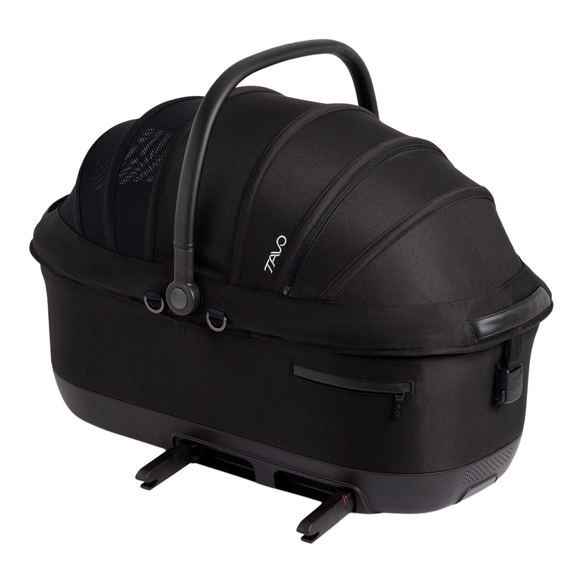 Transportín con sistema de protección para perros y gatos Tavo Pets Maeve Iso7x-r Wind Onyx Negro-5