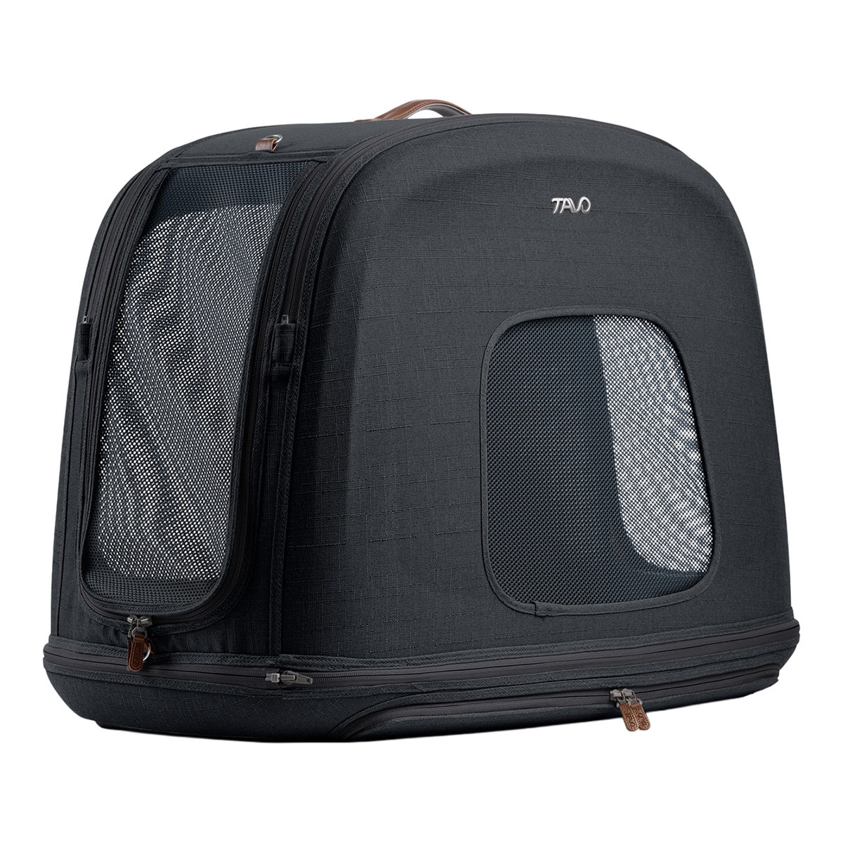 Imagen 3 de Transportín Tavo Pets para perros y gatos Crispin Negro