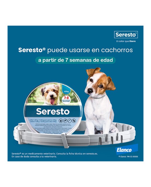 Seresto 1,25 g + 0,56 g collar medicamentoso para perros 8 kg 13