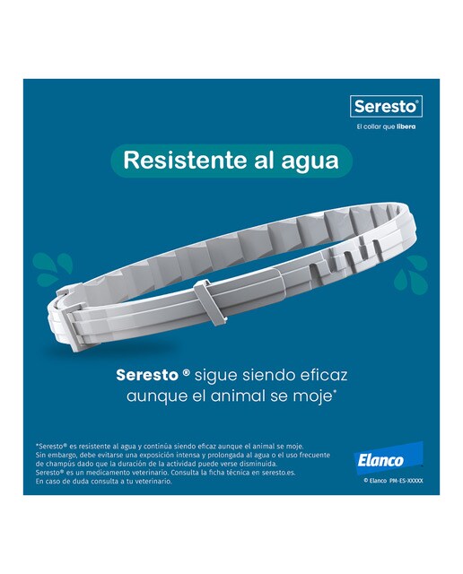 Seresto 1,25 g + 0,56 g collar medicamentoso para perros 8 kg 15