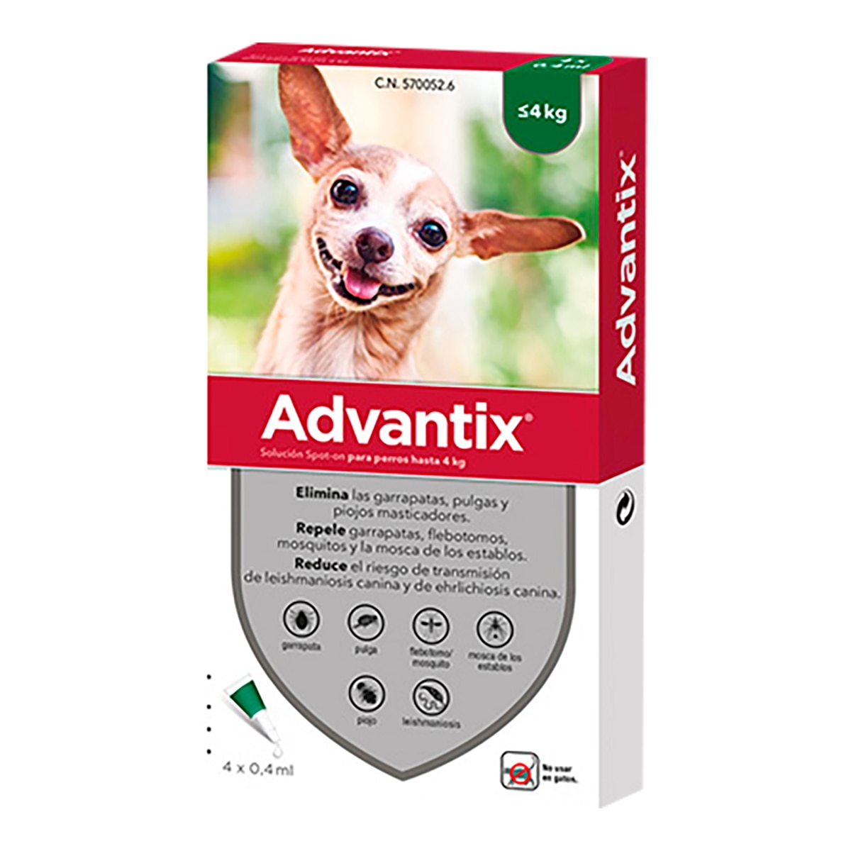 Imagen 0 de Pipetas para perros de menos de 4 Kg Bayer Advantix