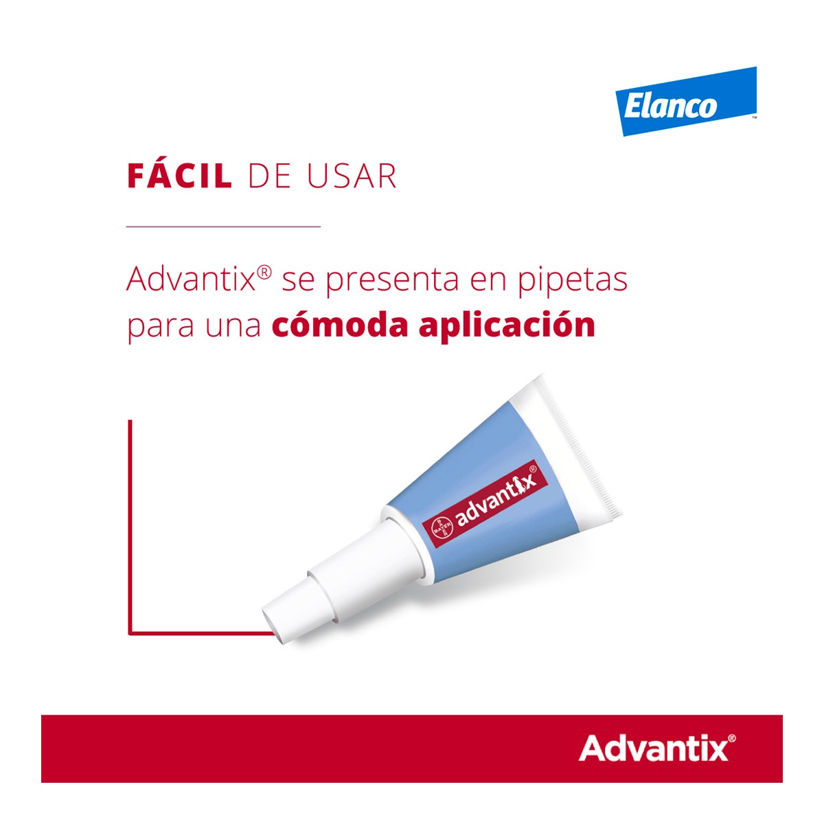 Advantix 100 mg + 500 mg solución spot-on para perros (> 4 kg <10 kg) 3