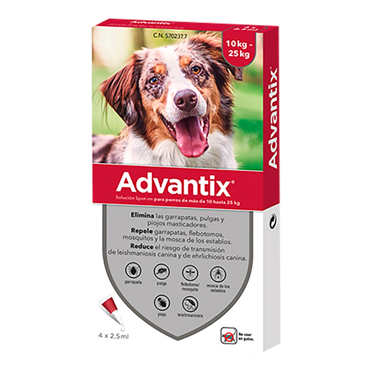 Imagen 0 de Pipetas para perros de 10 a 25 Kg Bayer Advantix