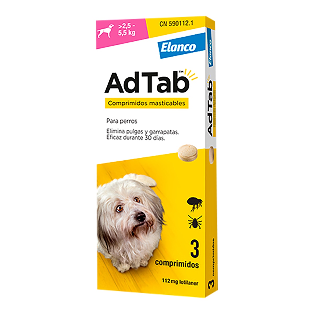 Imagen 1 de AdTab 112 mg - Chewable tablet