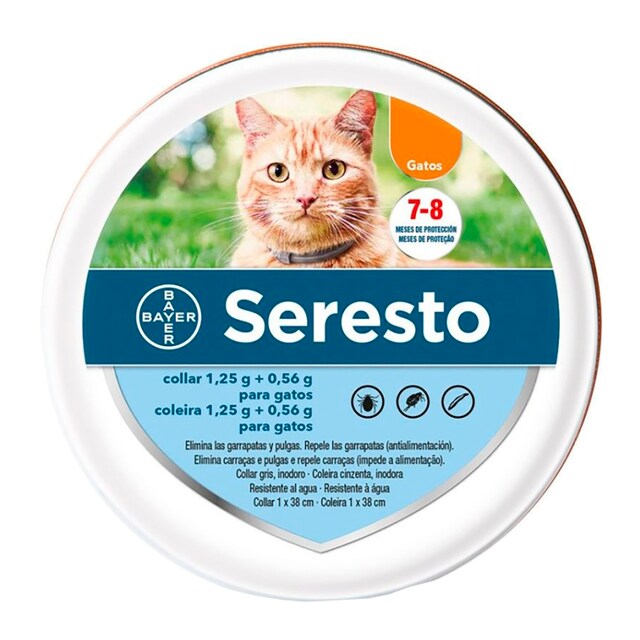 Imagen 0 de Collar antiparásito de 38 cm para gatos Bayer Seresto