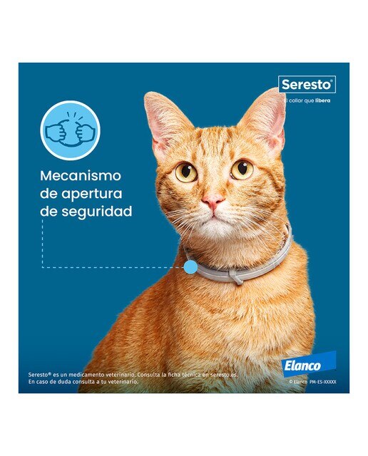 Seresto 1,25 g + 0,56 g collar medicamentoso para gatos 10