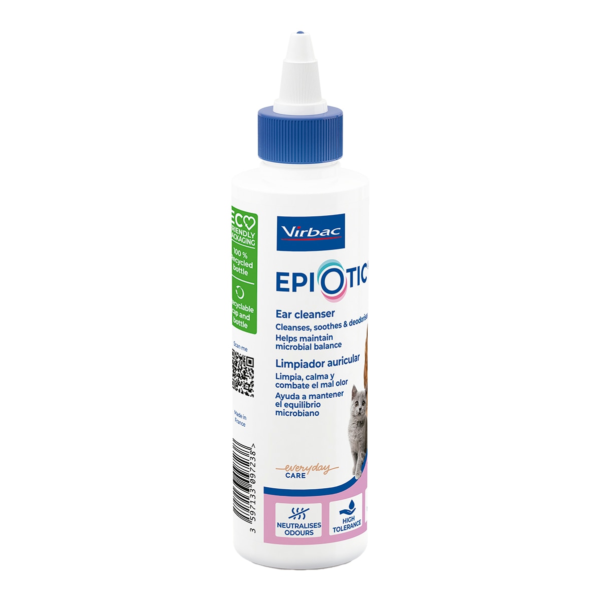 Solución limpiadora auricular Virbac para perros y gatos Epi Otic 125 ml 3