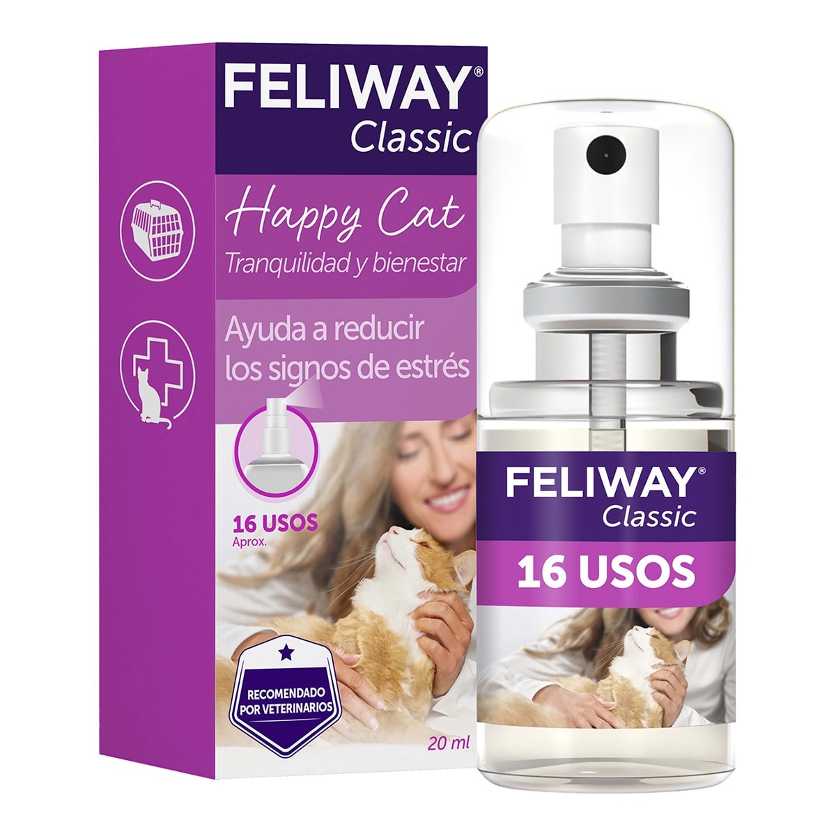 Feliway - Spray tranquilizador para gatos Feliway Travel 20 ml.
