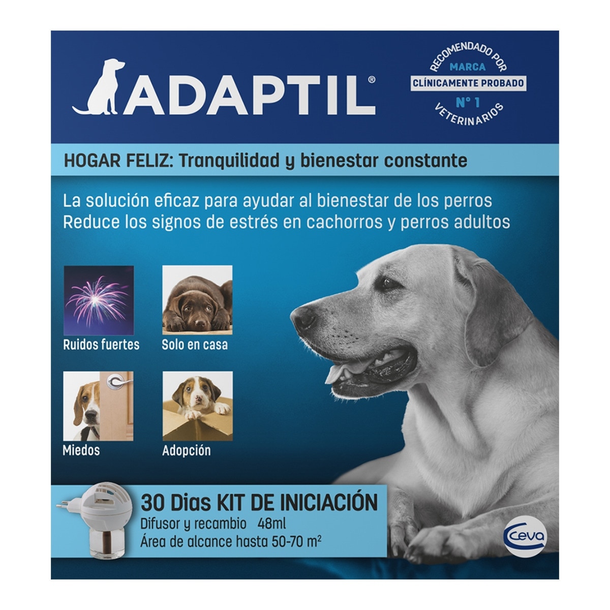 Imagen 0 de Difusor y recambio para perros Adaptil 48 ml