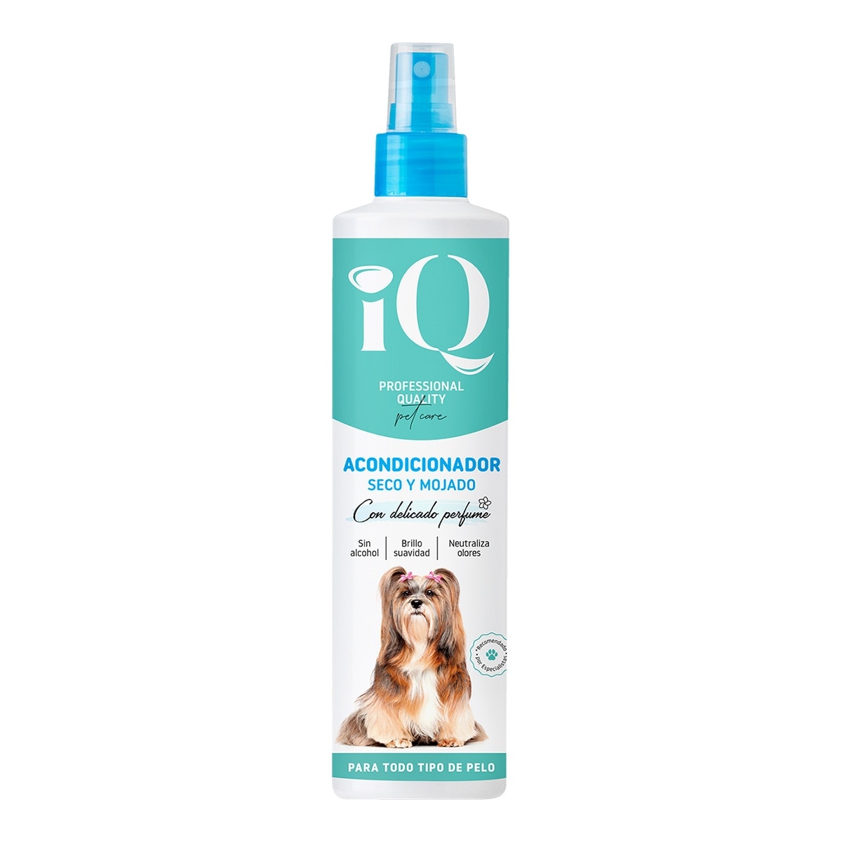 IQ - Acondicionador seco y mojado IQ para perros y gatos 300 ml.