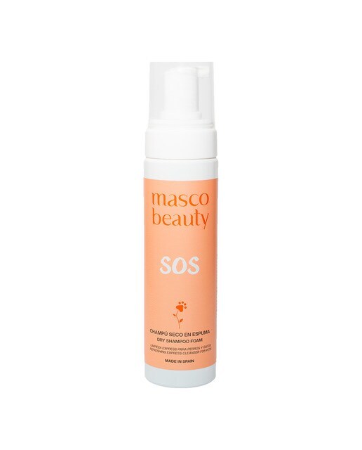 Champú seco en espuma Masco Beauty para perros y gatos ''SOS'' 200 ml