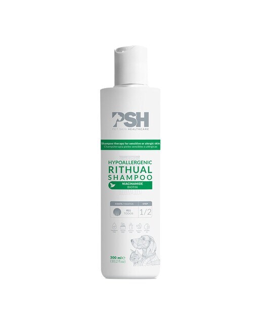Champú hipoalergénico PSH Cosmetics para perros y gatos Rithual 300 ml