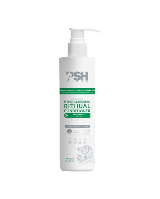 PSH Cosmetics - Acondicionador hipoalergénico PSH Cosmetics para perros y gatos Rithual 300 ml