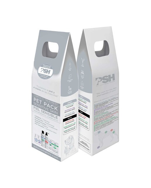 PSH Cosmetics - Pack tratamiento piel sensible PSH Cosmetics para perros y gatos Pet Pack