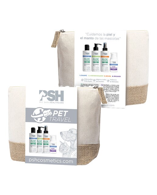 PSH Cosmetics - Pack viaje limpieza PSH Cosmetics para perros y gatos Aloe Lover 350 ml