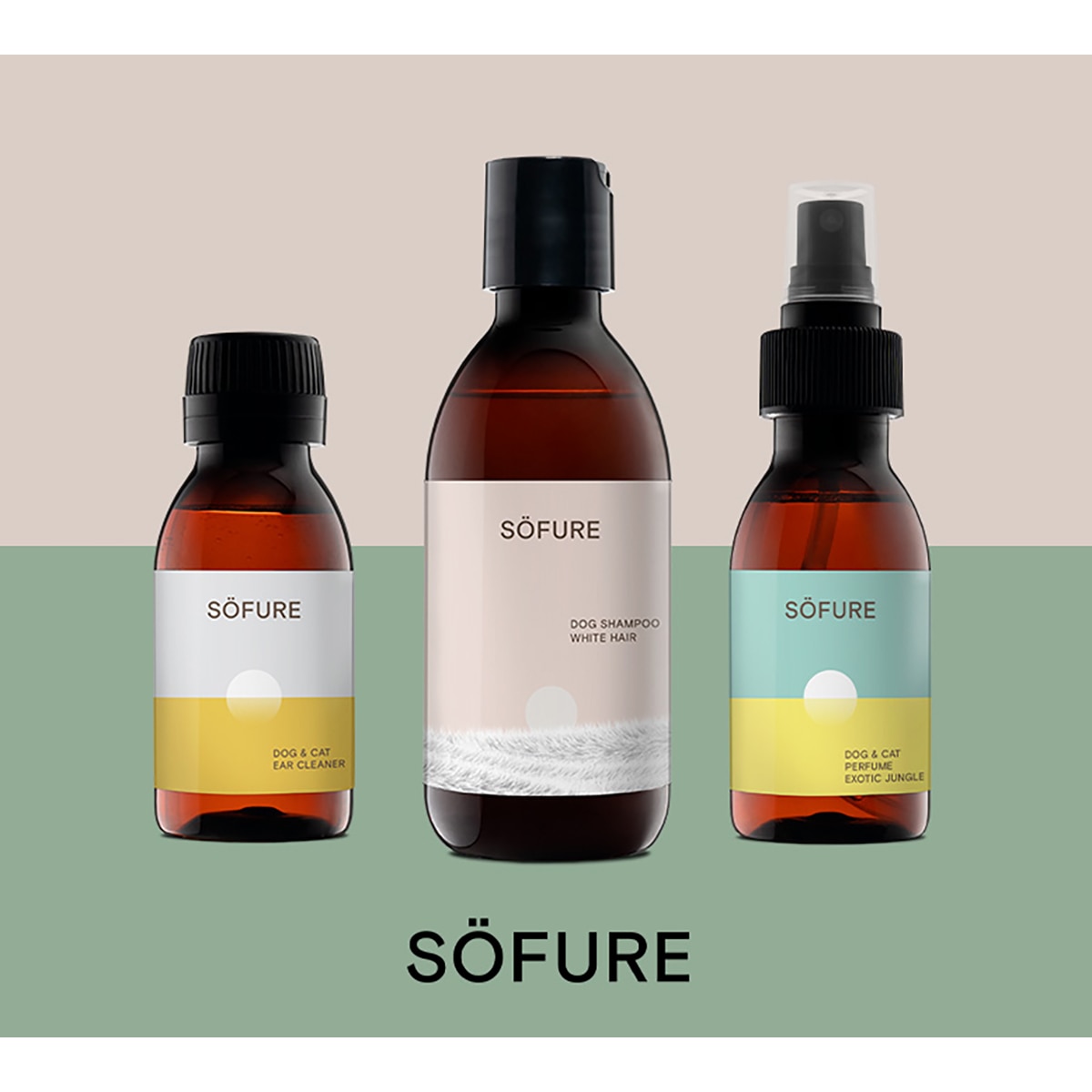 Söfure - Lote champú+ perfume + limpiador ocular Söfure.