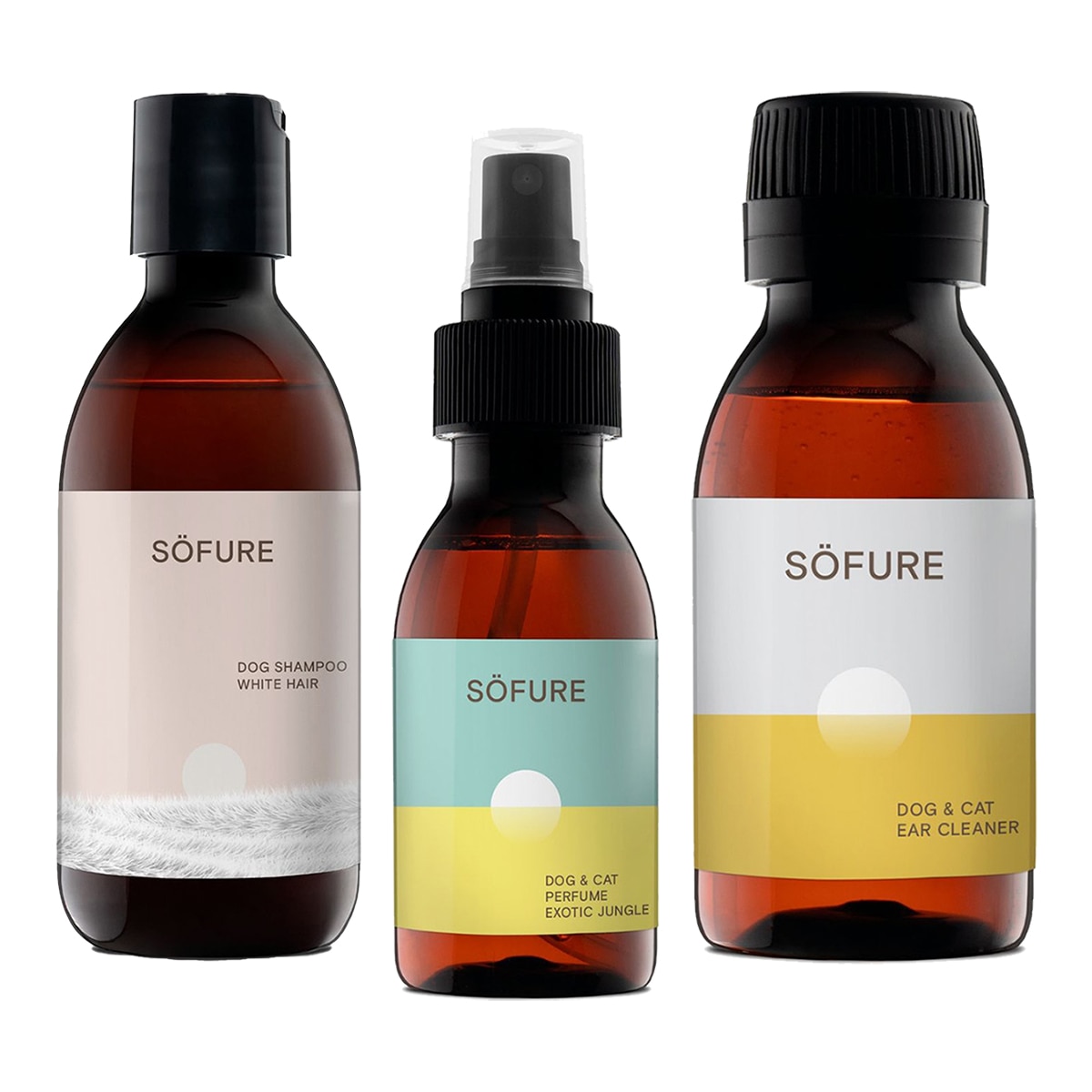 Söfure - Lote champú+ perfume + limpiador oídos Söfure.