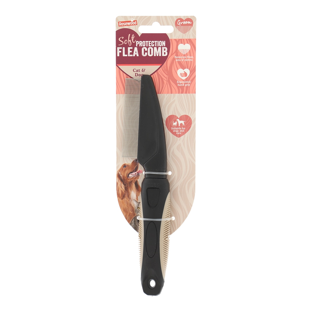Imagen 0 de Peine antipulgas Rosewood para perros y gatos