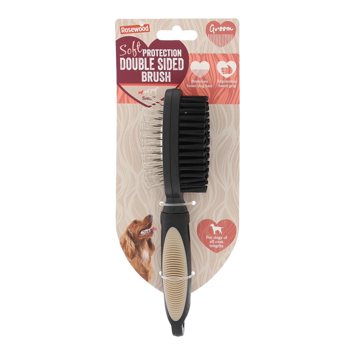 Imagen 0 de Cepillo de doble cara Rosewood para perros