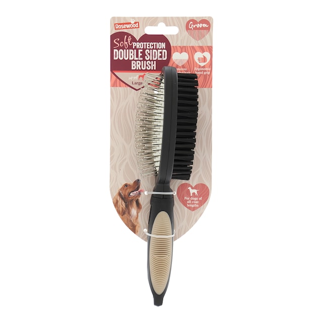 Cepillo de doble cara Rosewood para perros