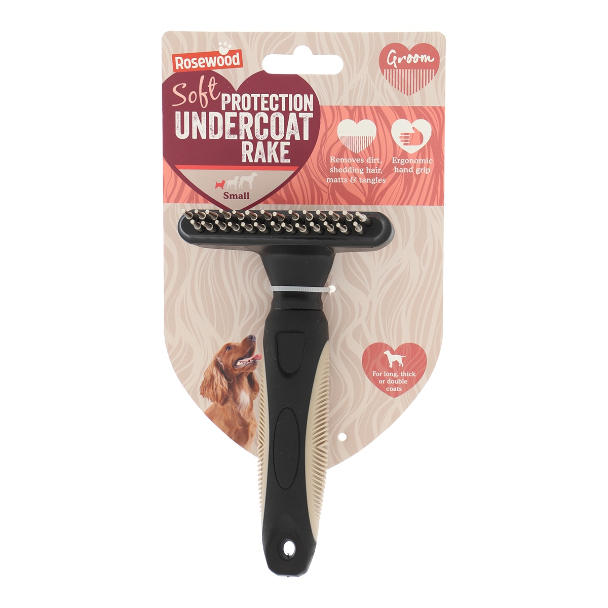 Imagen 0 de Peine rastrillo Undercoat Rosewood para perros