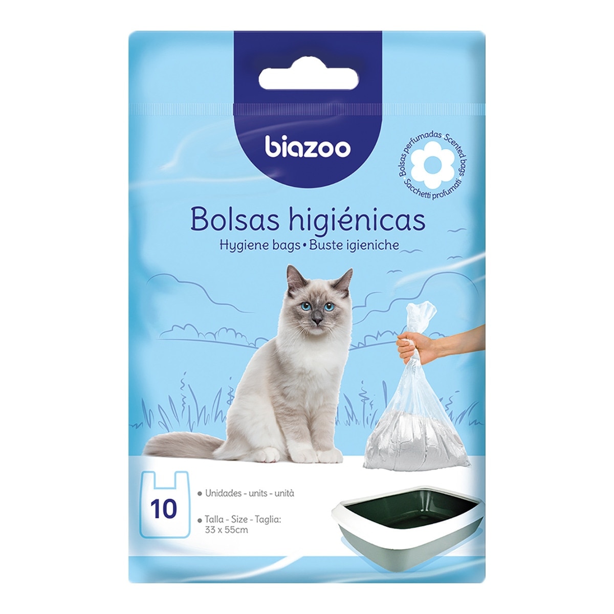 Imagen 0 de Bolsas higiénicas Axis para bandejas de gatos 10 unidades