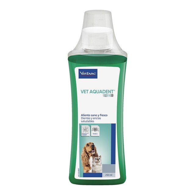Solución higiene bucodental para perros y gatos Virbac Vet Aquadent 250 ml