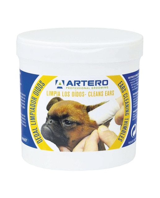 Artero - Dedales limpieza auricular Artero para perros 50 uds